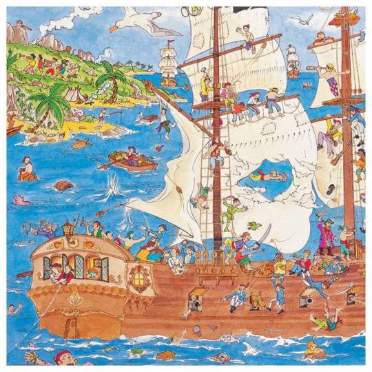 Puzzle Observation - Les pirates - 100 pcs Djeco - 2