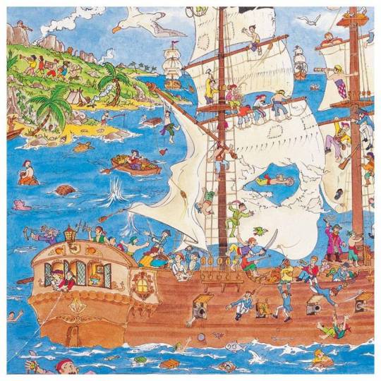 Puzzle Observation - Les pirates - 100 pcs Djeco - 2