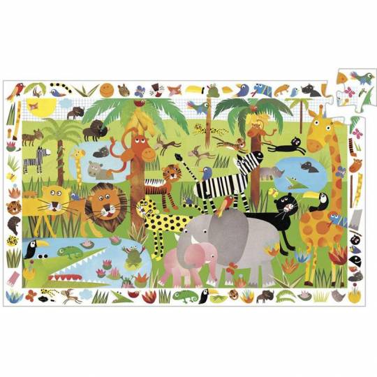 Puzzle Observation - La Jungle - 35 pcs Djeco - 1