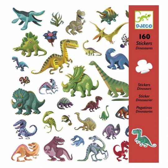 160 Stickers Dinosaures Djeco - 1