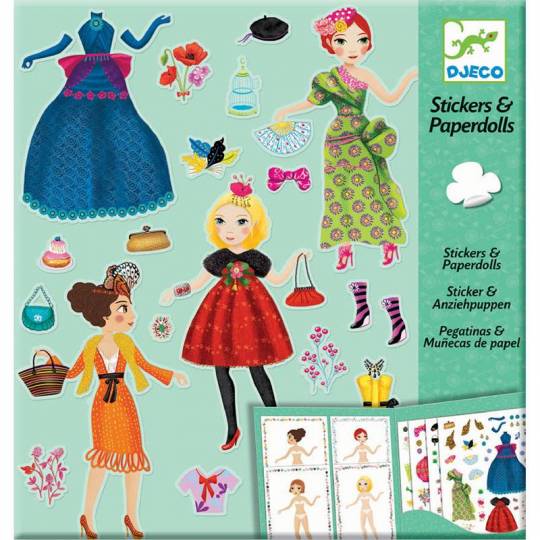 Stickers et Paperdolls - Trop mode - Djeco Djeco - 1