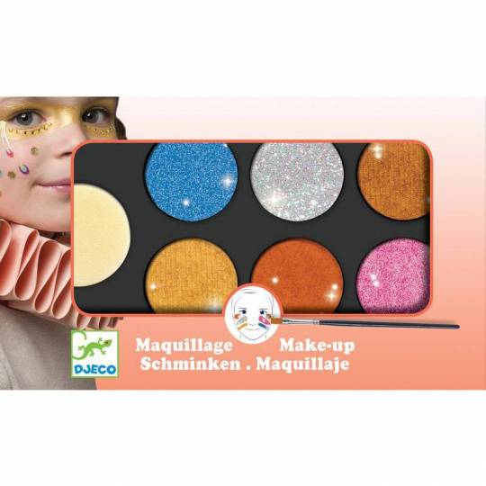 Palette de maquillage 6 couleurs - effet métal Djeco - 1