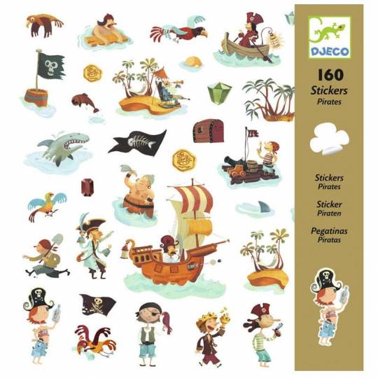 160 Stickers Pirates -Djeco Djeco - 1
