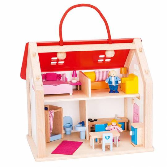 Valise maison de poupées avec accessoires Goki - 1