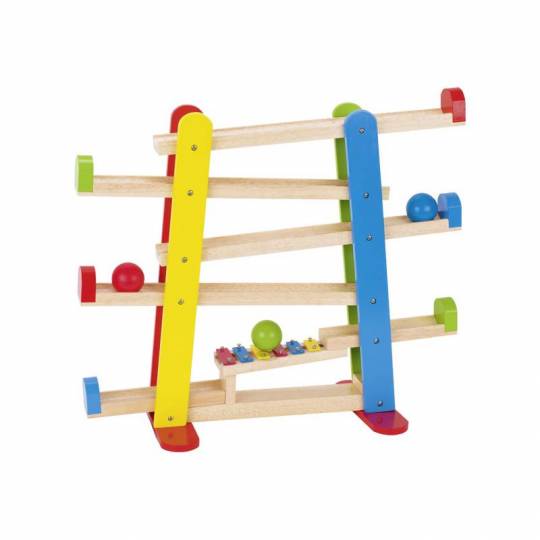 Toboggan des boules avec xylophone Goki - 1