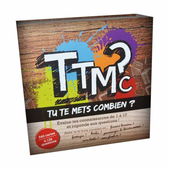 Jeu de société TTMC - Tu te mets combien ? Un Jeu d'ambiance / quiz -  Carnets de Week-Ends