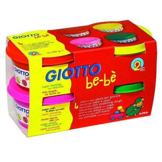 Giotto be-bè - Pâte à jouer 4 x 100 gr Giotto - 1
