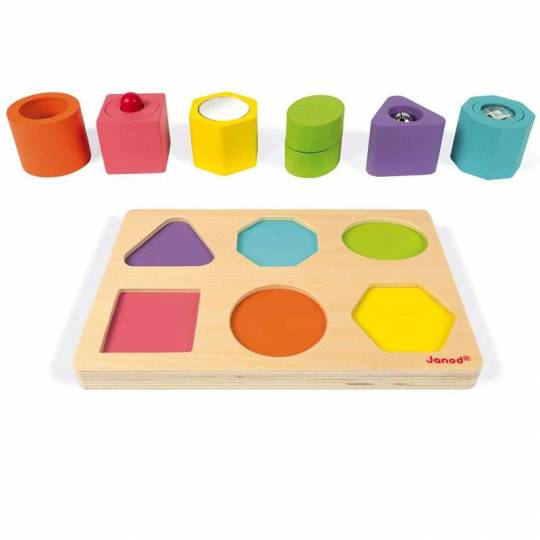 Puzzle 6 Cubes Sensoriels IWood Janod - 2