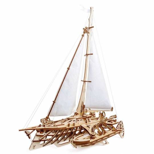 Trimaran Mérihobus - Puzzle 3d Mécanique en bois UGEARS - 1