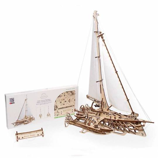 Trimaran Mérihobus - Puzzle 3d Mécanique en bois UGEARS - 2