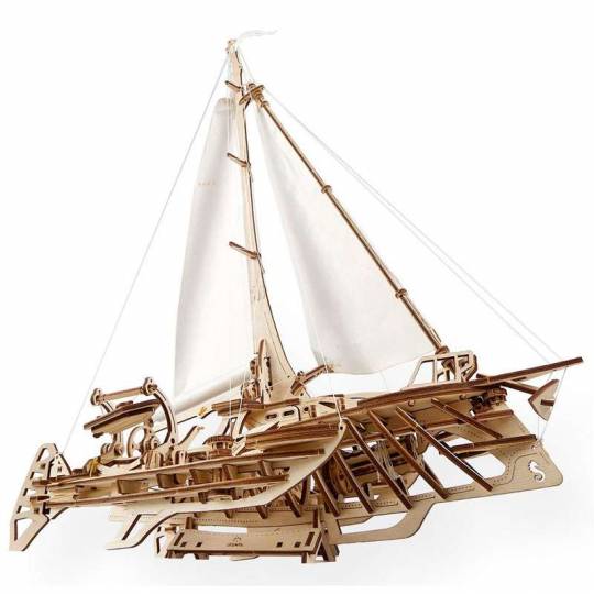 Trimaran Mérihobus - Puzzle 3d Mécanique en bois UGEARS - 4