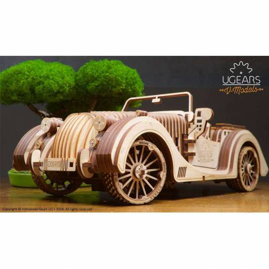 Roadster VM-01 - Puzzle 3d Mécanique en bois UGEARS - 3