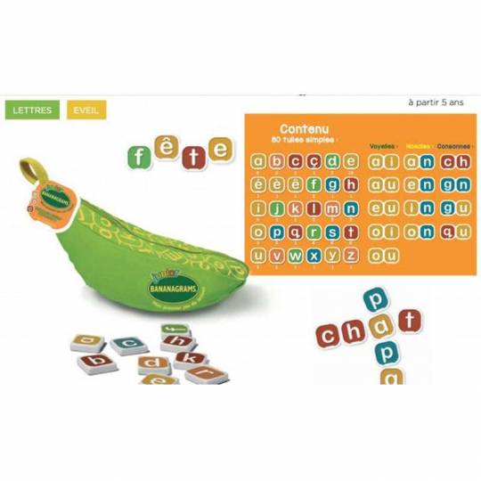 Bananagrams Junior (boite) Bananagrams International - 3
