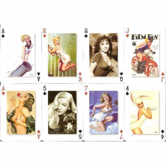 Jeu de 55 cartes - Thème Pin Ups Piatnik - 2