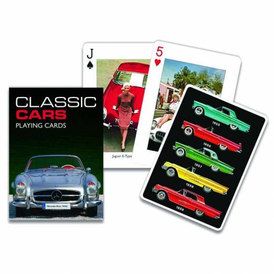 Jeu de 55 cartes - Thème Classic Cars Piatnik - 1
