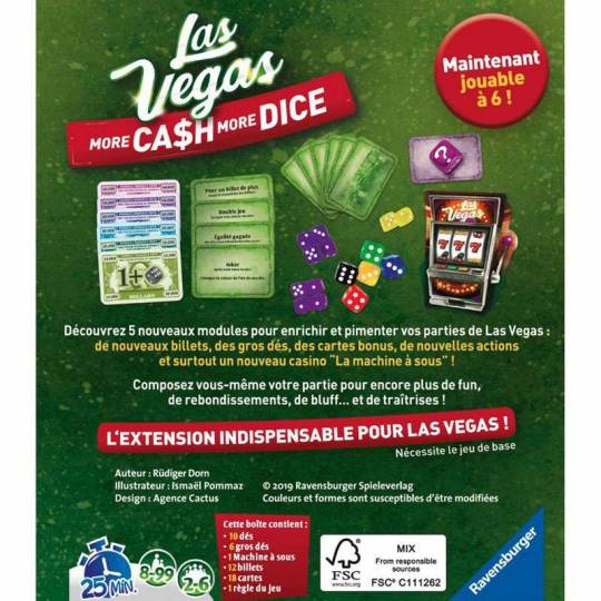 Extension Las Vegas - More Cash and More Dice Ravensburger - 2