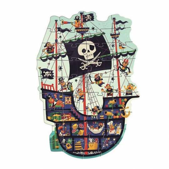 Puzzle géant - Le bateau des pirates Djeco - 1