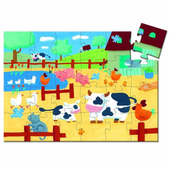Puzzle - Les vaches à la ferme - 24 pcs Djeco - 2