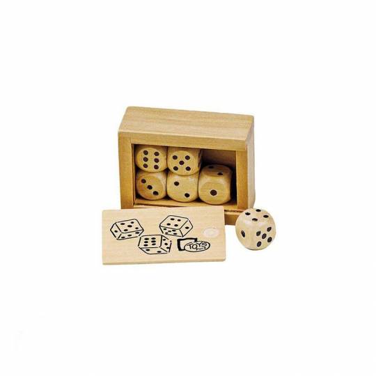 Boîte de 6 dés en bois - Goki Goki - 1