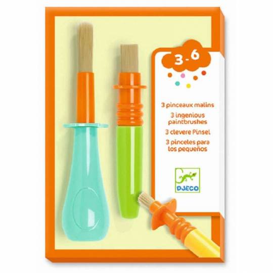 Accessoires des petits - 3 pinceaux malins Djeco - 1