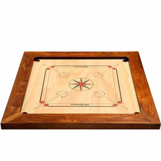 Carrom WCT Bulldog 93cm Acacia Carrom Art - 3