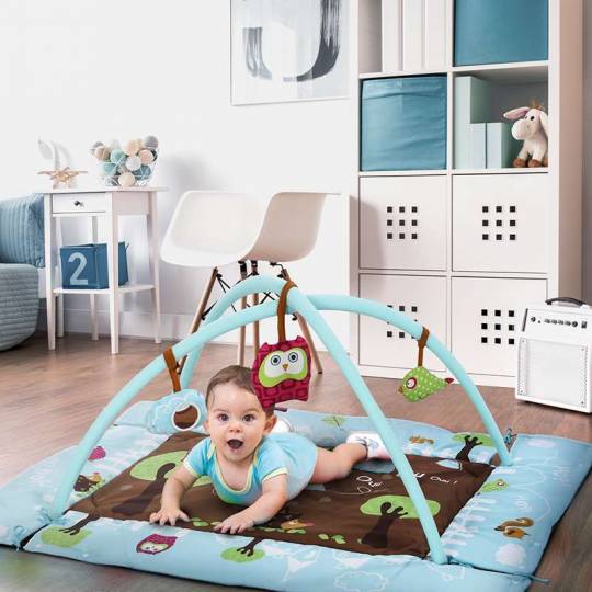 Tapis de jeux et d'éveil pour Bébé, 3 en 1 bébé P jouer Gym tapis