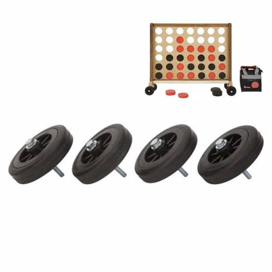 Roues x4 pour Puissance 4 géant 80cm et 1m Uber Games - 4