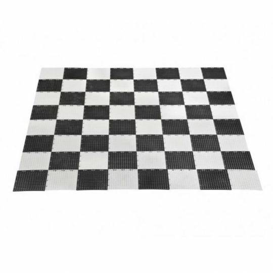 Dalles clipsables - Tapis d'échecs et dames géant 124 cm Rolly Toys - 1