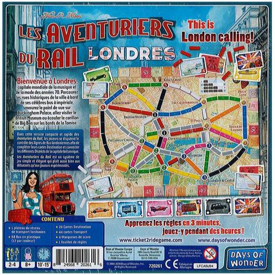 Aventuriers du Rail Londres Days of Wonder - 4