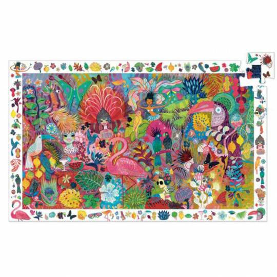 Puzzle Observation - Carnaval de Rio 200 pcs + poster Djeco - 1