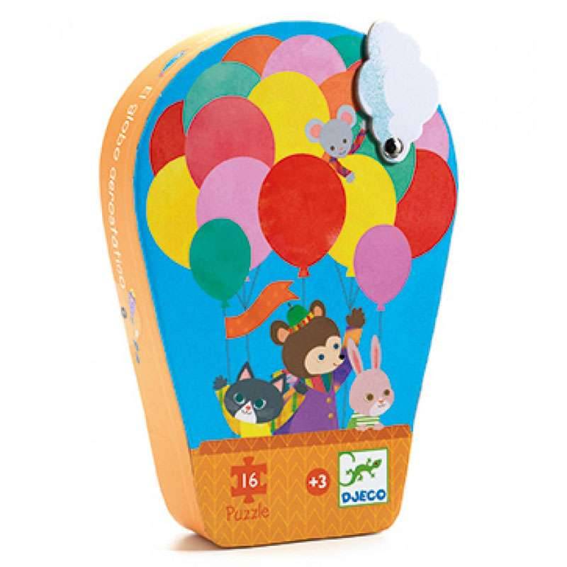 Puzzle montgolfière pour annoncer une surprise ou un cadeau