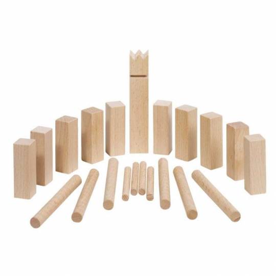 Jeu de Viking Kubb - sac coton - moyen format Goki - 1