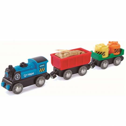 Train de marchandises à piles - Hape Hape - 1