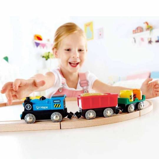 Train de marchandises à piles - Hape Hape - 2