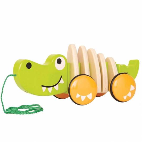 Crocodile à tirer Hape - 1