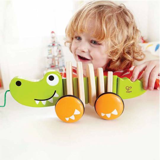 Crocodile à tirer Hape - 2