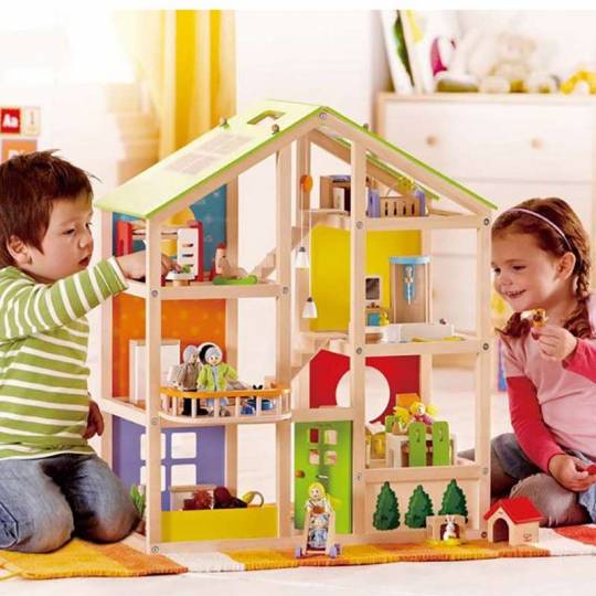Maison de poupée toute saison meublée - Hape Hape - 3
