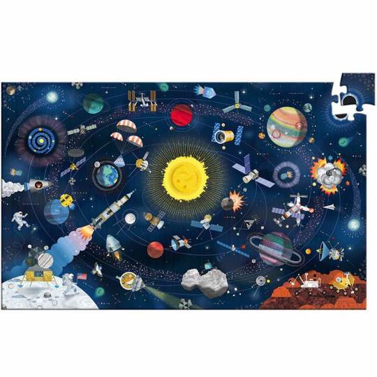 Puzzle d'observation - L'espace - 200 pcs + livret Djeco - 1