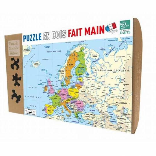 Puzzle en bois - Carte d'Europe Puzzle Michèle Wilson - 1