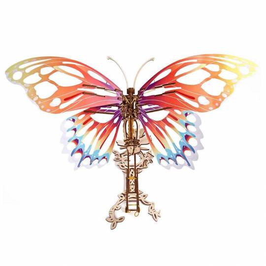 Papillon - Puzzle 3D mécanique en bois UGEARS - 1
