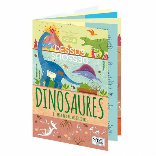 Pop-up Dessus-Dessous - Dinosaures Sassi - 1