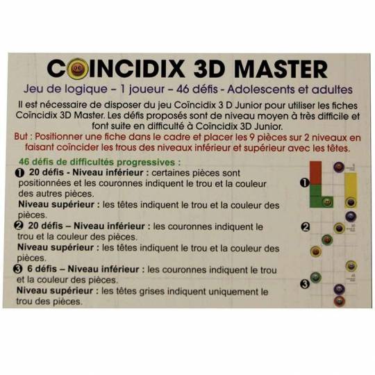 Coïncidix 3D Master - Recharge pour 3D Junior Jeandel - 2