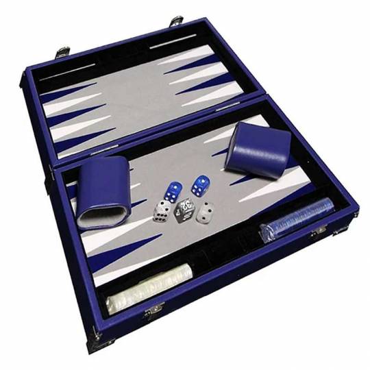 Backgammon Prestige 30 cm bleu Prestige - 1