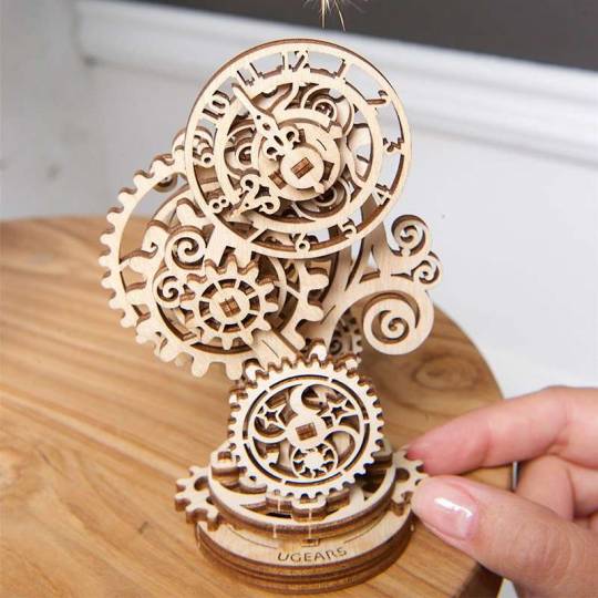 Puzzle 3D en Bois • Globe Terrestre Lumineux – L'esprit Bois