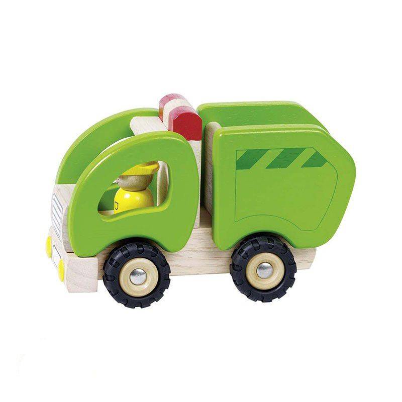 Goki Camion-poubelle - Jouet en bois