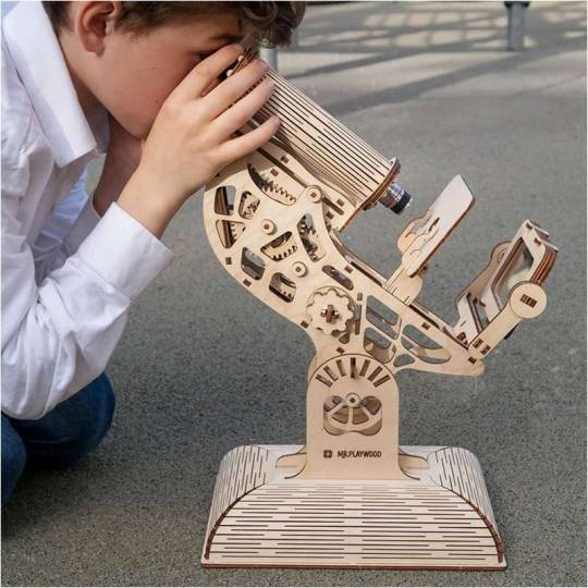 Microscope - maquette 3D en bois - Fonctionnel Mr Playwood - 3
