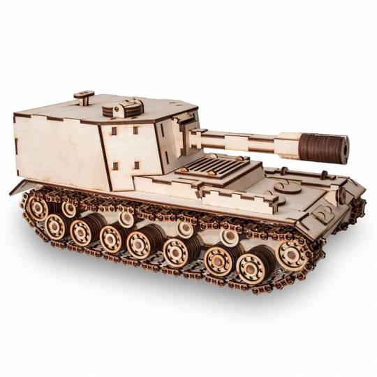 Tank SPA212 - Casse-tête mécanique en 3D EWA Eco Wood Art - 1