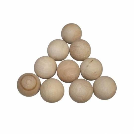 15 boules bois naturel - Billard Japonais 200cm Carrom Art - 1