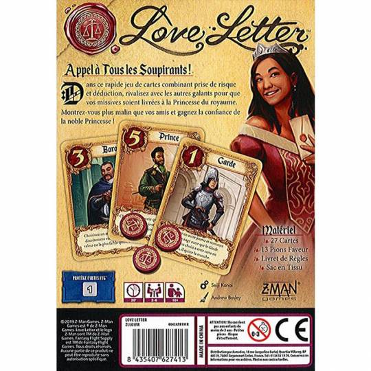Love Letter - Jeu de société - Filosofia Games - Boutique BCD Jeux