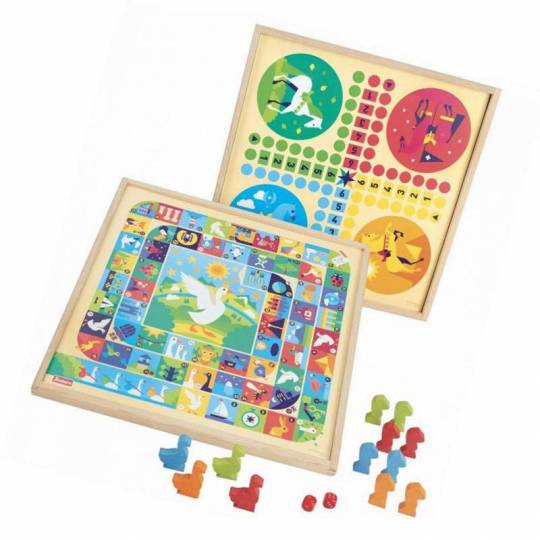 Coffret Jeux de l'Oie et Petits Chevaux - JeuJura Jeujura - 2